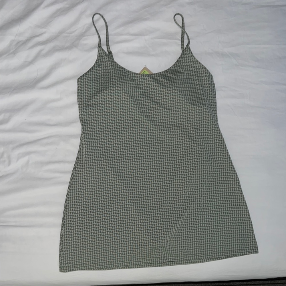 Andie Amalfi Swim Green Houndstooth Dress